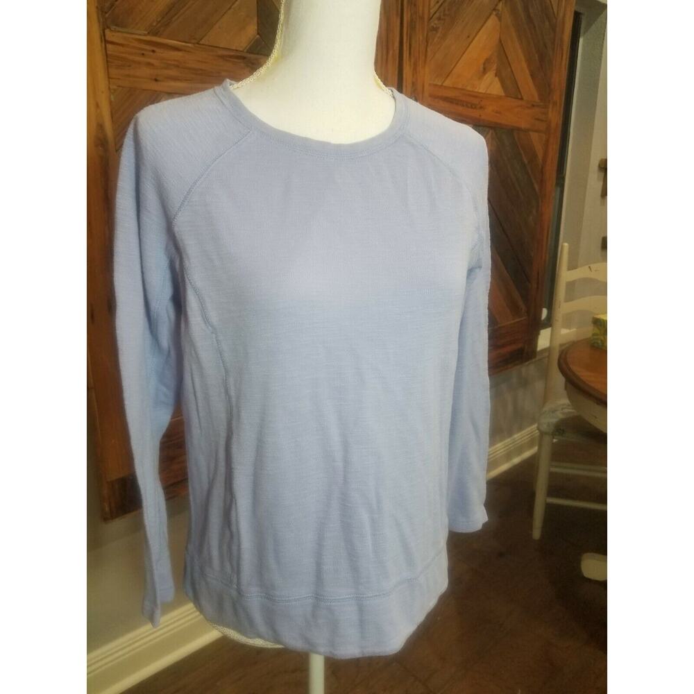 J Jill Size XS Violet Long Sleeve Loose Fit CropTop